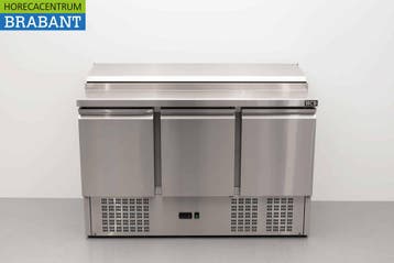 HCB RVS Saladette Saladiere Koelwerkbank 136,5 cm 230V, Ophalen of Verzenden, Nieuw in verpakking