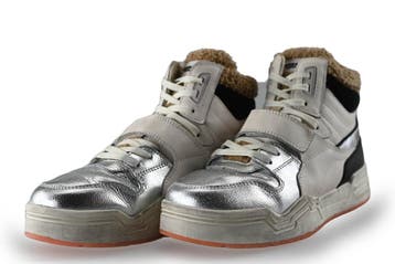 Scotch &amp; Soda Hoge sneakers in maat 38 Zilver, Kleding | Dames, Schoenen, Overige kleuren, Verzenden, Scotch &amp; Soda, Sneakers of Gympen
