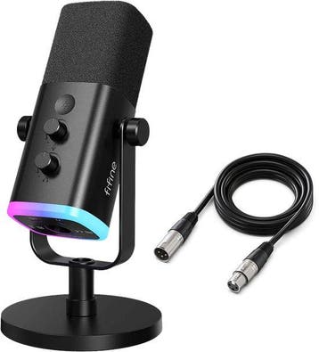 FIFINE AM8 - Complete set - Met XLR Kabel - USB / XLR Studio, Verzenden, Nieuw