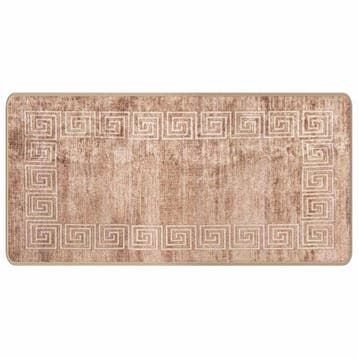 vidaXL Vloerkleedloper MARSA Wit 50 x 100 cm Polyester en, Verzenden, Nieuw, Wit