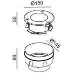 Grondspot Pro Ø15 rond Tuinverlichting Grondspots, Verzenden, Minder dan 50 watt, Nieuw, Spots