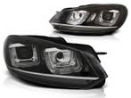 Koplampen VW Golf VI Tube design Zwart/Chroom, Ophalen of Verzenden, Nieuw