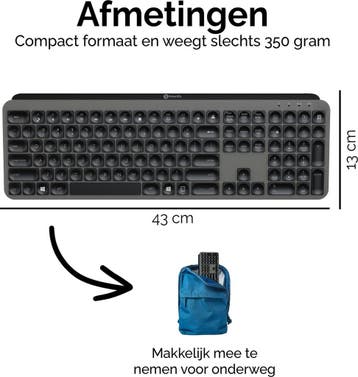 Smartify Draadloos Toetsenbord Pro Keys - Bluetooth, Ophalen of Verzenden, Zo goed als nieuw, Smartify