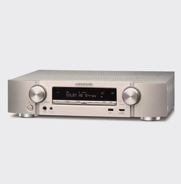 Marantz NR1510 Zilver - 5.1 speaker kanaals receiver met 50W, Zo goed als nieuw, Minder dan 60 watt, Ophalen, Marantz