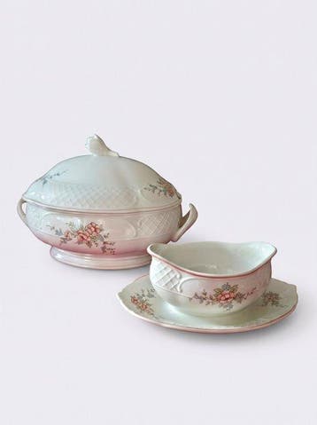 Villeroy & Boch - Rosette • Große Suppenterrine & Sauciere