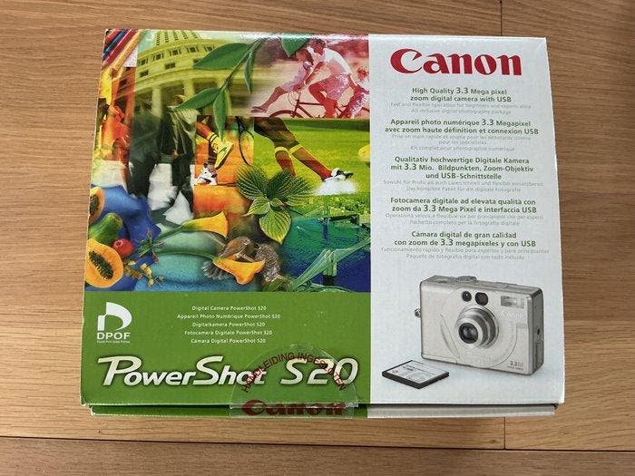 Canon PowerShot S20 Digitale camera, Audio, Tv en Foto, Fotocamera's Digitaal