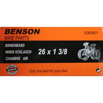 Benson Binnenband butyl - 26 inch - Dunlop ventiel 25 mm..., Fietsen en Brommers, Ophalen of Verzenden, Nieuw, Band