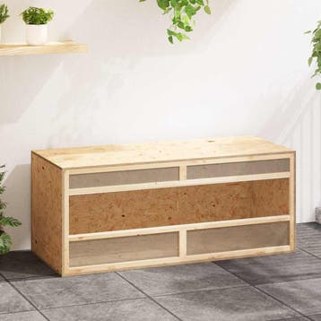 vidaXL Terrarium 120x50x50 cm bewerkt hout, Verzenden, Nieuw
