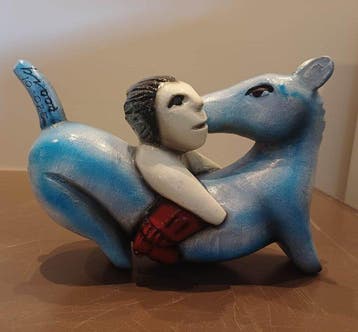 Herman Brood (1946-2001) - Beeld, Horse power small - 16 cm