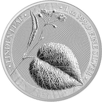 Polen. 5 Mark 2022 1 oz 5 Mark Germania Silver Linden Leaf