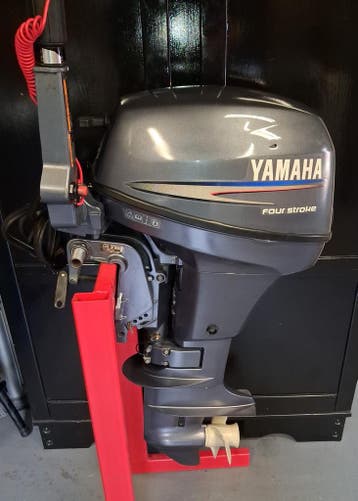 Yamaha 8 pk , elektrische start , kortstaart , stuurknuppel, Ophalen, Gebruikt, 5 tot 10 pk, Viertaktmotor
