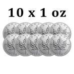 Canada. 5 Dollars 10 x 1 oz $5 CAD Canadian Silver Maple