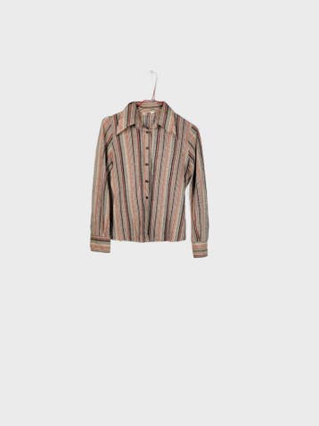 No-Brand Shirt Blouse Dames maat S Beige Vintage, Ophalen of Verzenden, Nieuw