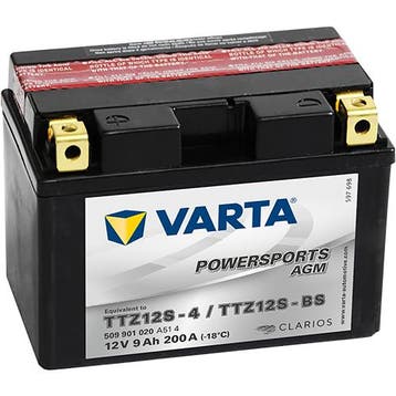 Varta Powersports AGM TTZ12S-BS accu | 509 901 020 | 12V 9Ah, Ophalen of Verzenden, Nieuw