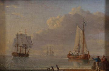Abraham Hulk Senior (1813–1897), Kring van - Zeegezicht