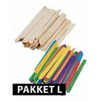 Knutselhoutjes/ ijsstokjes pakket L - Knutselhoutjes, Ophalen of Verzenden, Nieuw