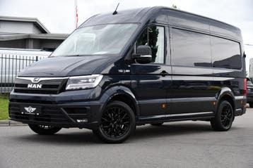 MAN TGE 3.180 35 2.0 L3H3 PB Edition, Automaat, Stof, Gebruikt, Blauw