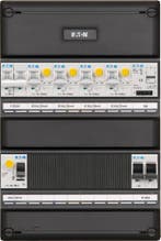 Groepenkast Eaton | 4 aardlekautomaten, 1 fornuisgroep en, Doe-het-zelf en Verbouw, Elektra en Kabels, Ophalen of Verzenden, Nieuw