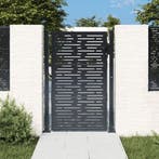 vidaXL Poort 100x125 cm met vierkant staal antracietkleurig, Verzenden, Nieuw