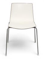 Arper Catifa 46 vergaderstoel, wit/bruin, Huis en Inrichting, Stoelen, Ophalen of Verzenden, Gebruikt, Wit
