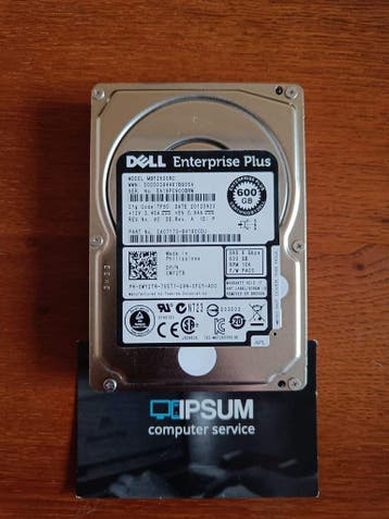 Dell 600GB 10k SAS schijf 0WY2TR, Ophalen of Verzenden, Refurbished, Dell