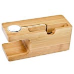 DrPhone BMB1 2 in 1 Houten Bamboe Oplaadstation – Standhoude, Verzenden, Nieuw