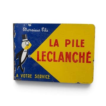 Emaillerie Alsacienne - Emaille bord La Pile Leclanché,