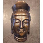 Vintage Japanse bronzen Boeddhistische masker van Maitreya