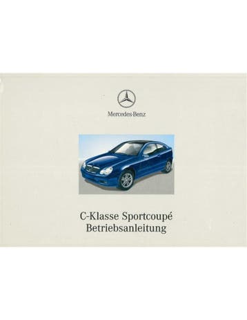 2002 MERCEDES BENZ C KLASSE SPORTCOUPE INSTRUCTIEBOEKJE