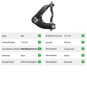 Draagarm Mitsubishi L400 2500 TD 4WD (PDW, PCW, PBV, PAW, PA, Verzenden, Nieuw, Mitsubishi