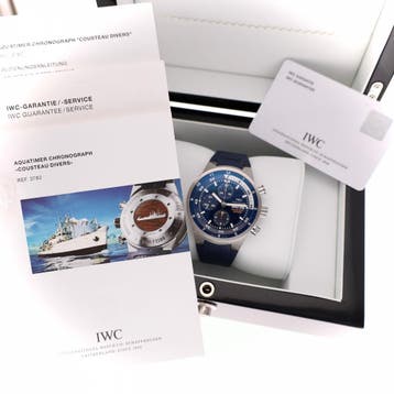 IWC Aquatimer Chronograph Tribute to Calypso Cousteau Di..., Ophalen of Verzenden, Gebruikt, Leer, Overige merken