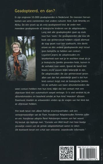 Geadopteerd, en dan? 9789077024416 Cornelie van Well, Verzenden, Gelezen, Cornelie van Well