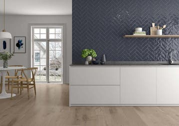 Wandtegel Valence May Navi Donkerblauw Glans 6,5x20, Nieuw, 20 tot 40 cm, 10 m² of meer, Wandtegels