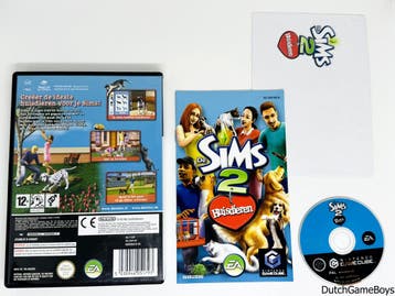 Nintendo Gamecube - De Sims 2 - Huisdieren + Post Card - HOL, Verzenden, Gebruikt