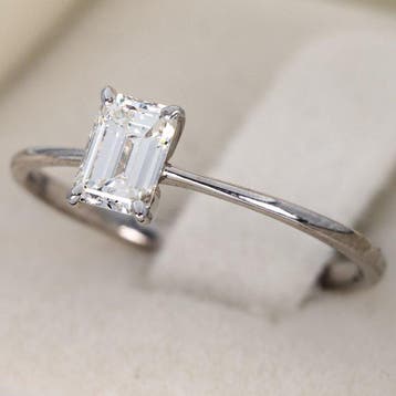 Verlovingsring - 18 karaat Witgoud - 0.54ct. tw. Diamant