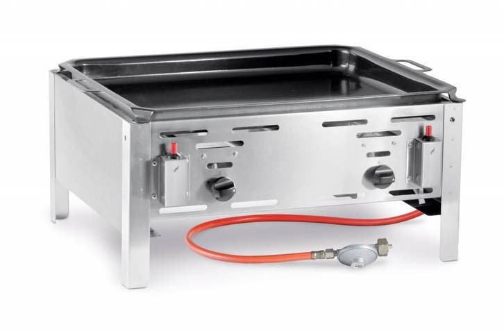 Hendi Gas barbecue met braadpan, Zakelijke goederen, Horeca | Keukenapparatuur, Verzenden