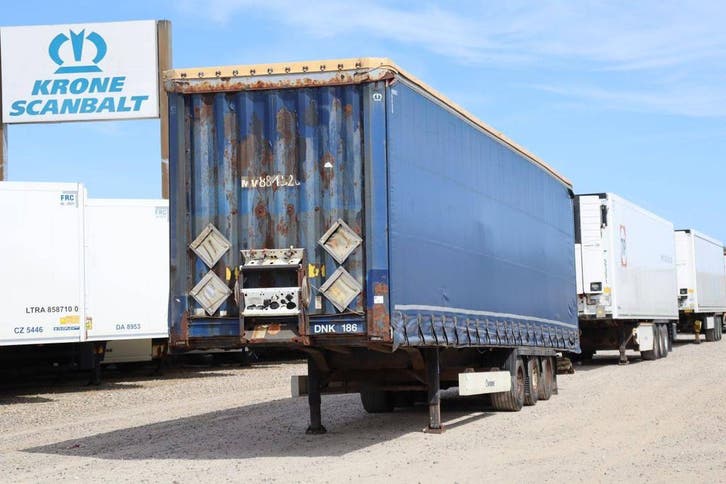 Veiling: Schuifzeiloplegger Krone SD 41000kg 2012, Auto's, Vrachtwagens, BTW verrekenbaar, Overige brandstoffen, Overige kleuren