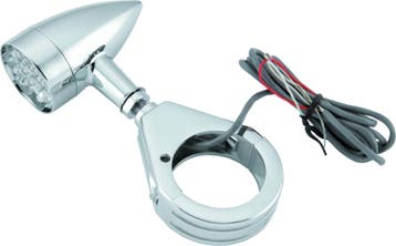 Bikers Choice Chrome Mini LED Turn Signals W/ 41 MM Clamp, Ophalen of Verzenden, Nieuw