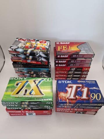 Sony, Maxell, TDK, BASF - Ferro Maxima - ZX 60 - FE I - FX, Nieuw