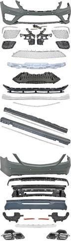 Bodykit Bumper set W222 S65 AMG look lang, Ophalen of Verzenden, Nieuw