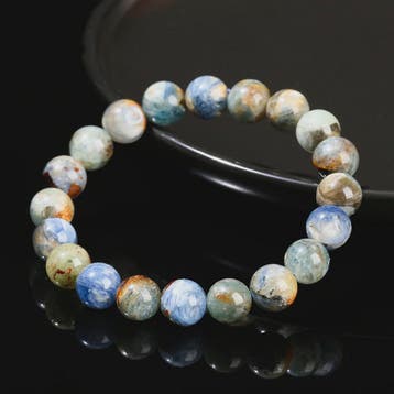 Natuurlijke Blauwe Kyanite Armband - Edelsteen Kralen uit Br, Sieraden, Tassen en Uiterlijk, Edelstenen, Verzenden, Nieuw
