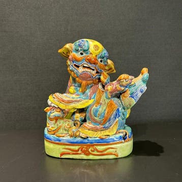 antiek Chinese leeuw - Porselein - China - Qing Dynastie