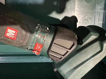 Metabo WB 18 LTX BL 180 Accu-haakse slijper nr. 118, Ophalen of Verzenden, Gebruikt