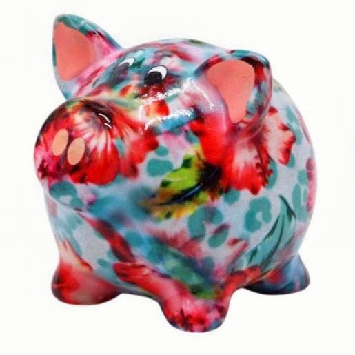 Pomme Pidou Varken Rosie | Spaarpot | Small | Blue Orient..., Verzamelen, Spaarpotten, Nieuw, Verzenden