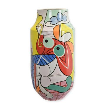 A PORCELAIN VASE HANDPAINTED (Beeldjes - Decoratie), Verzenden, Nieuw