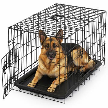 Avalo Hondenbench XXL - Opvouwbaar - 2 Deuren - 122x74x80 CM, Dieren en Toebehoren, Verzenden, Nieuw