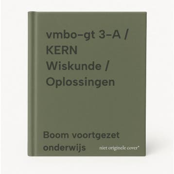 vmbo-gt 3-A / KERN Wiskunde / Oplossingen 9789493224827, Boeken, Verzenden, Zo goed als nieuw, Boom voortgezet onderwijs