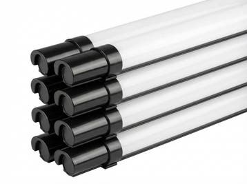 8x LED TL Armatuur | 120cm | Batten | 36W | IP65 | Zwart, Ophalen of Verzenden