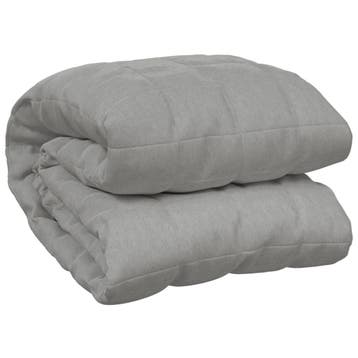 Verzwaringsdeken 9kg 122x183cm | Retourdeal 46% Korting, Eenpersoons, Ophalen of Verzenden, Grijs, Deken of Dekbed