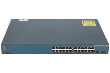 Cisco Catalyst 3560 WS-C3560V2-24PS-E + 2 SFP Netwerk Switch, Computers en Software, Netwerk switches, Ophalen of Verzenden, Zo goed als nieuw